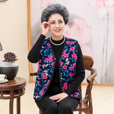 1+1 가을 겨울 벨벳 두꺼운 따뜻한 베스트 김장 조끼 패딩