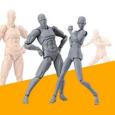 3D 입체 인간모형 피규어 미니어쳐 인형, 그레이 여성