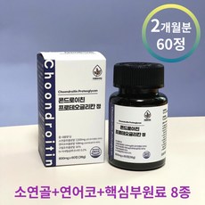 소연골 콘드로이친 프로테오글리칸 글루코사민 연골 관절, 1개, 60정