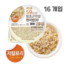 [국내최초 저칼로리 뱃지] 59kcal 발효곤약쌀현미밥39 150g포장, 150g, 16개