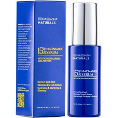 Enaskin Naturals VC B5 히알루론산 펩타이드 함유 15% 나이아신아미드 세럼 | 모든 피부 타입용 165767, 1개, 50ml