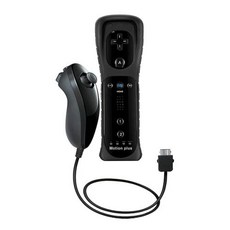 Wii Nunchuck 컨트롤러 세트 모션 플러스 리모컨 닌텐도 게임 제어용 패드 1 쌍, 1개, 17 Black, [05] Black