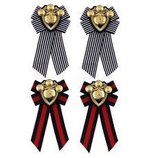 STK미리 묶여 bowknot 브로치 패브릭 나비 넥타이 남자 wome 영국 배지 스트 라이프 4pcs