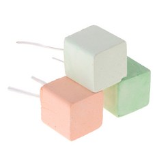 컬러 햄스터 이빨 연삭 친칠라 큐브 블록 칼슘 돌 토니 씹기 시리아 기니 돼지 토끼 쥐를위한 장난감 치료, 2.5*2.5*2.5, 1개