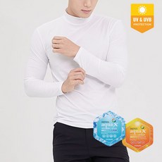 엠엠스포츠 남성 UV 자외선차단 냉감 국산 골프 이너웨어 티셔츠