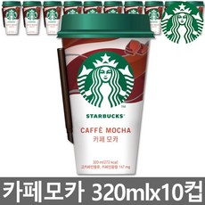 스타벅스 카페모카 컵커피 320mlx10컵+아이스포장