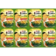 샘표 우리엄마 깨끗한 깻잎 70g 캠핑 반찬 통조림, 8개입