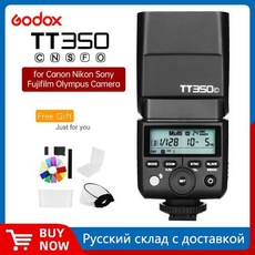 Godox 미니 스피드라이트 TT350 카메라 플래시 TTL HSS 캐논 니콘 소니 후지 올림푸스용 TT350C TT350N TT350S TT350F TT350O TT, 3)TT350P for Pentax, 1개