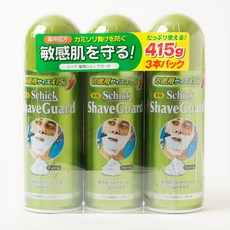 면도폼 쉐이브 가드 면도 폼 415g 3 개 세트 덕용 수염 민감 용 면도기 Schick 대용량 ab 마트, 3개