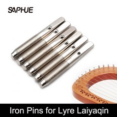 Lyre Laiyaqin Small Harp Seven 또는 Ten String Nail Music Lerqin Liqin 그리스 악기 Lyre 뮤지컬 현악기 용 핀, 5 개
