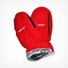 방한 장갑 핫팩 벙어리 겨울 방한 보온 스키 등산, M-빨강