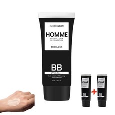 공스킨 옴므 내추럴 선크림 BB 파운데이션, 2개, 50ml