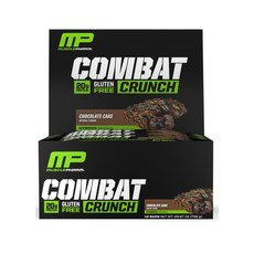 MusclePharm Combat Crunch Protein Bar chocolate cake 머슬팜 컴벳 크런치 프로틴바 초코케잌 12개입 1팩