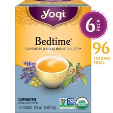 Yogi Tea Bedtime Good Night Sleep 요기 배드타임 굿 나잇 슬립 16티백 6팩