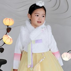 Harang韓服女童款星星韓服絨毛背心