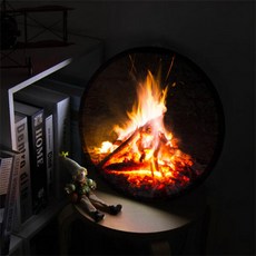 아트박스/꾸밈 ne371-LED액자35R_계속쳐다보게되는불꽃_LED사인홍보, 모닥불