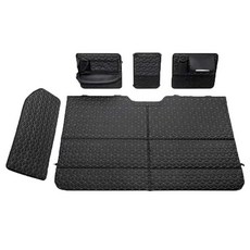 자동차 뒷좌석 차박 매트 평탄화 2열 SUV 차량용 침대, 양면 브라운 + 공룡 매트리스, 1개