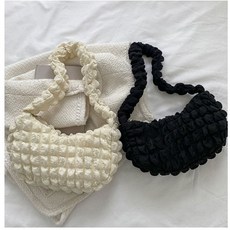 여성 데일리 미니 숄더백 구름 토트백