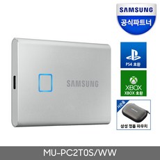 삼성전자 포터블 외장SSD T7 터치 2TB, 실버