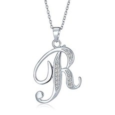 필기체이니셜목걸이