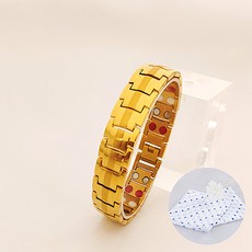 푸아이 게르마늄 팔찌+스파세라믹 스카프 힐링 패션 골드 프리미엄 골프팔찌 11종, ZS05-1(실버), 1개