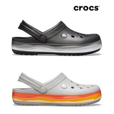[크록스(CROCS)] 크록스공식 공용 CROCBAND WAVY BAND CLOG 2종 택