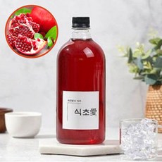 스윗쿡 식초앤 천연 자연 발효 석류식초 100% 무첨가, 1개, 1L