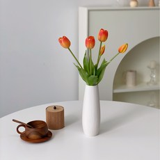 영이오브제 프리미엄 망고튤립조화 8color, 오렌지