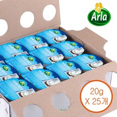 Arla 알라크림치즈 포션 수량선택, 25개, 20g