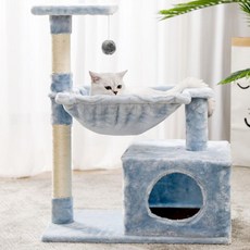 kirahosi DIY 고양이 캣타워 캣폴 2020신상 하우스 25호+덧신증정 M0wu429, 1, 연그레이 원형 알맞다 7kg