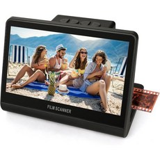 24 MP 필름 슬라이드 스캐너7인치 LCD 화면 포함 디지털 스캐너 내장 16GB 메모리 BW135110126 KPK 네거티브 및 슈퍼 8모노크롬 슬라이드를 JPEG 사진으로, 7 Inch