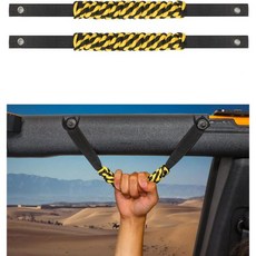 Savadicar 2 x Roll Bar Grab 핸들 20212023 포드 브롱코 SUVBronco Sport에 맞지 않음와 호환되는 원형 위브 그립 인테리어 액세서리 화이트 - 와그랩