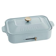 BRUNO 컴팩트 핫 플레이트 [삭스 블루본체＆4종 플레이트 그릴