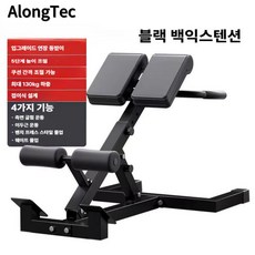 ArongTec 척추 기립근 운동 기구 백익스텐션 복근운동 허리강화 코어 옆구리 로만체어, 블랙 로만체어