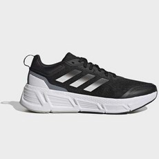 아디다스 퀘스타 블랙 화이트실버 맨즈 런닝화 남자 adidas 데일리 편안한 운동화 추천 편안한 운동 슈즈 헬스장 빅사이즈 신발