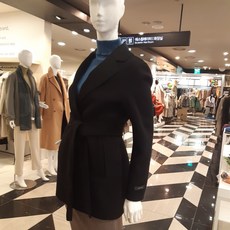 블루페페 허리제천벨트하프코트