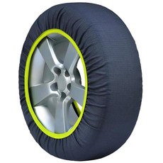 WENORE 타이어 체인 패브릭 비금속 경자동차 설치가 용이 설도 동결 155/80R12 165, 1개