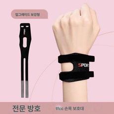 tfcc 손목밴드 노동 손목관절 보호대 헬스 트레이닝 요가 남녀 슬림, 업그레이드 보강된 쿨 블랙