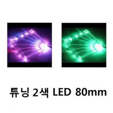 LFG-F-M 80mm 쿨링팬 LED PC 튜닝 쿨러 팬 그릴-2색 깜빡임, 1개