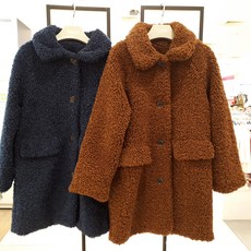 셀덴 [동아 백화점 수성점] 30% [남여 공용] 따뜻하고 포근한 꼬불꼬불 귀욤 푸들같은 털 롱코트 블루 에코퍼 뽀글이 코트 EDJC19W53 겨울