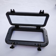 선박창문 직사각형 채광창 환기창 방수 요트 캠핑카 어선 DIY 해양 보트 창문, 직사각형 검정
