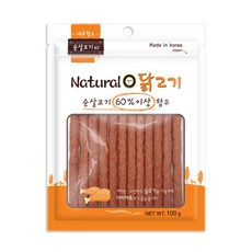 네츄럴오 강아지 간식 져키, 1개, 100g, 닭고기 - 강아지져키