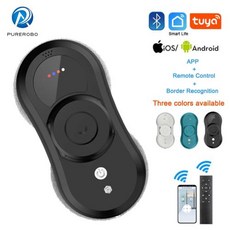 Purerobo 스마트 APP 제어 자동 유리 청소 로봇 창문 청소기 고흡입력 진공, W-R1 Black, 미국