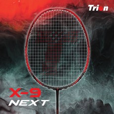 트라이온 X-9 NEXT 배드민턴라켓 무료스트링, 1개