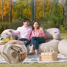 [애드크로스 홈쇼핑]엑스킹 에어 자동 충전 침대 매트리스 소파 2 in 1 야외 캠핑 차박 원터치 매트