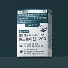 JW중외제약 관절 연골 뮤코다당 단백 콘드로이친 1200, 60정, 6박스