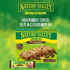네이처밸리 크런치 오츠&다크 초콜릿 21g x 20개입, 20개