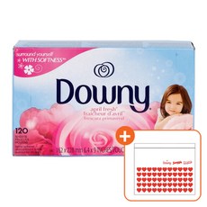 다우니 다우니 건조기 드라이시트 120매+보관 지퍼백, 단품, 1개, 120개입