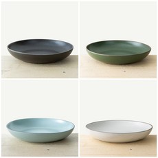 피어몰 이천도자기 헤리티지 라운드 찜탕기 접시 대 사이즈 27cm, 1개