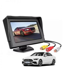 TFT LCD 자동차 모니터 양방향 AV 입력 HD 디지털 컬러 후방 카메라 주차 백업 4.3 인치 스크린, 01 CHINA